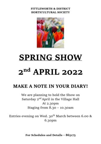Poster of the Spring Show on 2nd April